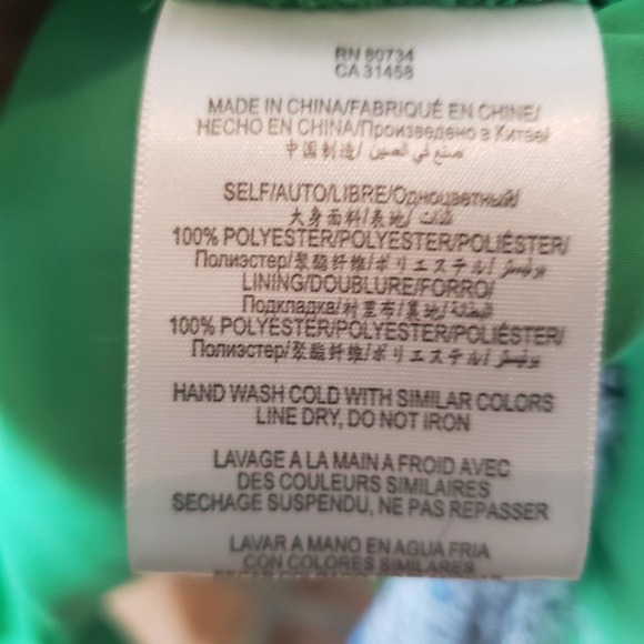 Max and Cleo Dress 10 Accordion Pleat Blue Green Racerback - Picture 9 of 10